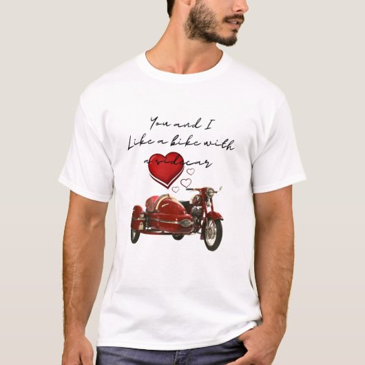 Wie ein Fahrrad mit einem Beiwagen T-Shirt (Vorderseite)
