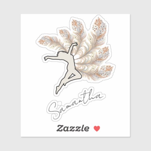 Wie ein Feather Personalisiert Aufkleber (Blatt)