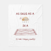 Wie ein Fehler in einem Teppich Fleecedecke (Vorderseite)