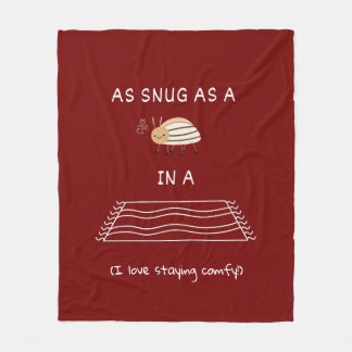 Wie ein Fehler in einem Teppich Fleecedecke