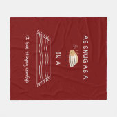 Wie ein Fehler in einem Teppich Fleecedecke (Vorderseite (Horizontal))