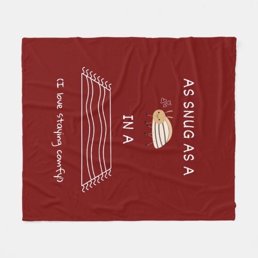 Wie ein Fehler in einem Teppich Fleecedecke (Vorderseite (Horizontal))