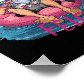 Wie ein Felon Funny Trump für Präsident Sommer 202 Poster (Ecke)