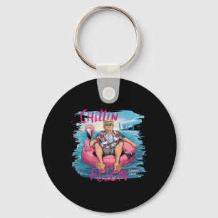 Wie ein Felon Funny Trump für Präsident Sommer 202 Schlüsselanhänger