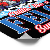 Wie ein Felon Funny Trump Sommer 2024 Poster (Ecke)