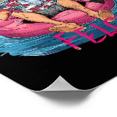 Wie ein Felon Summer 2024 Funny President Trump 20 Poster (Ecke)