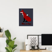 Wie ein Fox Poster (Heimbüro)