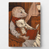 Wie ein Frettchen ein Buch las Fotoplatte (Vorderseite)