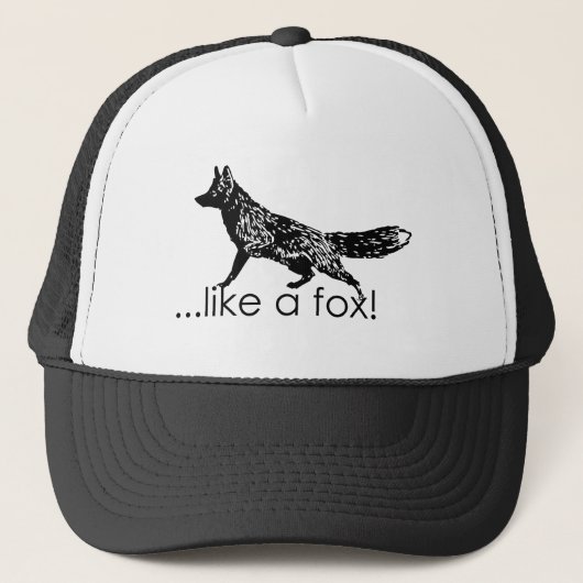 ...wie ein Fuchs! Mesh Hat Truckerkappe (Vorderseite)