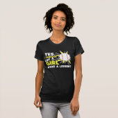 Wie ein Girl Baseball Player Softball Pitcher T-Shirt (Vorne ganz)