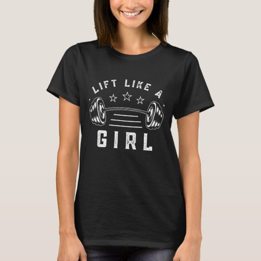Wie ein Girl-Gym-Zitat T-Shirt (Vorderseite)