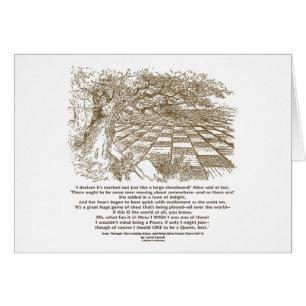 Wie ein großes Schachbrett-Spiel von