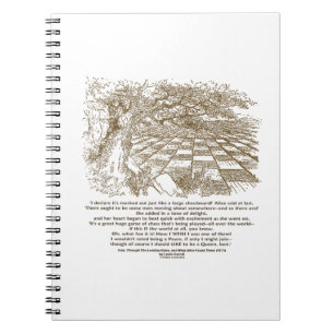 Wie ein großes Schachbrett-Spiel von Notizblock