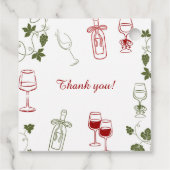 Wie ein guter Wein mit dem Alter wird Geschenkanhänger (Rückseite)