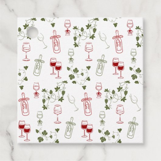Wie ein guter Wein mit dem Alter wird Geschenkanhänger (Vorderseite)