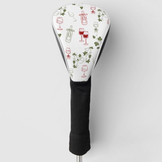 Wie ein guter Wein mit dem Alter wird Golf Headcover (Vorderseite)