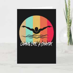 Wie ein Hai - schnelles Schwimmen Karte