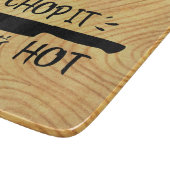 Wie ein heißer Slogan Schneidebrett (Ecke)