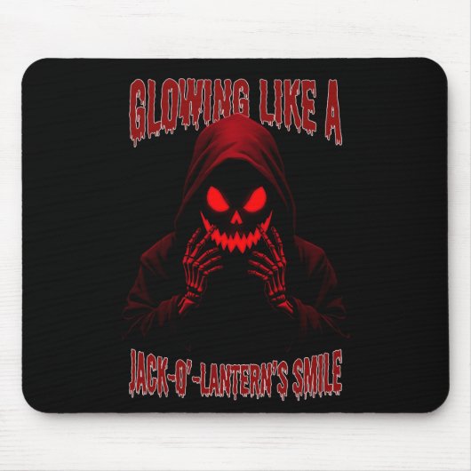Wie ein Jack-o’-Lantern-Lächeln Mousepad (Vorne)