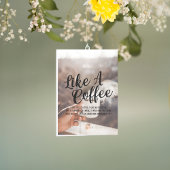 Wie ein Kaffee Feiertagskarte