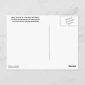 Wie ein Kätzchen denkt... Postkarte (Rückseite)