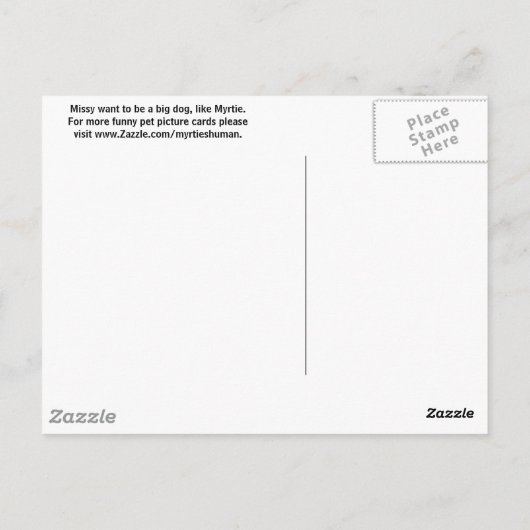 Wie ein Kätzchen denkt... Postkarte (Rückseite)