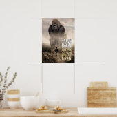 Wie ein König laufen - Gorilla gegen Mann - Motivi Poster (Küche)