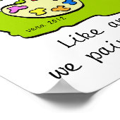 Wie ein Künstler mit Brush Poster (Ecke)