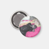 Wie ein Log-Magnet Magnet (Vorderseite/Rückseite)