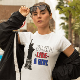 Wie ein Mädchen stimmen T-Shirt