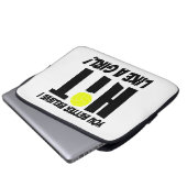 wie ein Mädchen Volleyball Laptopschutzhülle (Vorne Knopf)