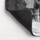 Wie ein Mann ist, zum der Hoffnung Mousepad zu (Ecke)