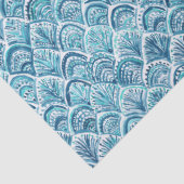 WIE ein MEERJUNGFRAU Seefisch-Skala-Muster Seidenpapier (Detail)