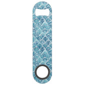 WIE ein MEERJUNGFRAU Seefisch-Skala-Muster Speedflaschenöffner (Vorderseite)