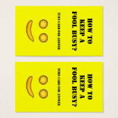 Wie ein Narr Behalten wird (Vorne & Hinten)