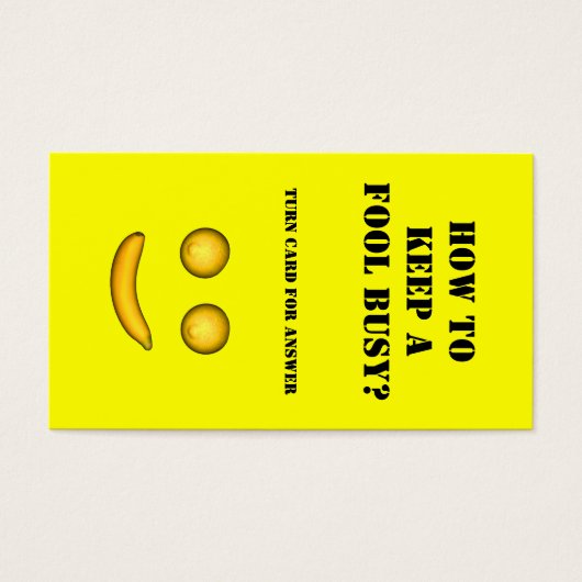 Wie ein Narr Behalten wird (Vorderseite)