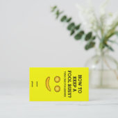 Wie ein Narr Behalten wird Visitenkarte (Stehend Vorderseite)