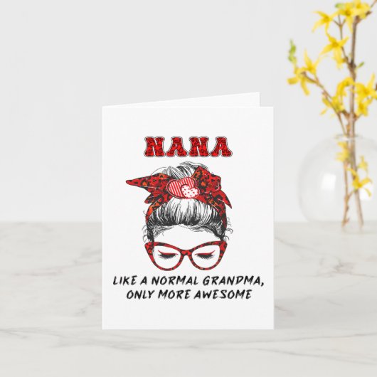 Wie ein normales Oma nur Phantastischere Mütter Da Karte (Gelbe Blume)