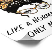 Wie ein normales Oma nur Phantastischere Mütter Da Poster (Ecke)