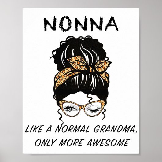 Wie ein normales Oma nur Phantastischere Mütter Da Poster (Vorne)