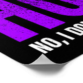 Wie ein Pferd zu riechen ist kein Problem Poster (Ecke)