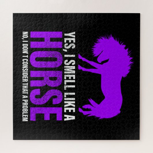 Wie ein Pferd zu riechen ist kein Problem Puzzle (Horizontal)