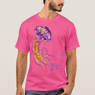 Wie ein Quallen-Rhythmus in nichts gehst du mit de T-Shirt