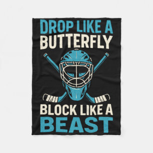 Wie ein Schmetterling fallen - Eishockey-Torhunter Fleecedecke
