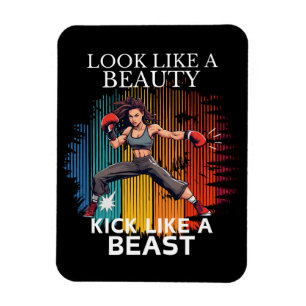 Wie ein Schönheitskick wie ein Tier aussehen Magnet