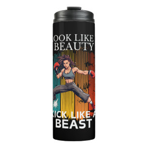 Wie ein Schönheitskick wie ein Tier aussehen Thermosbecher