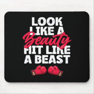 Wie ein Schönheitsschlag, wie ein Bestiefeln Mousepad