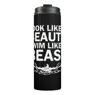 Wie ein Schönheitsschwimmer aussehen wie ein Tier Thermosbecher