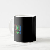 Wie ein seltsames Blatt Gebärmuttertümer-Autismus Kaffeetasse (Vorderseite Links)