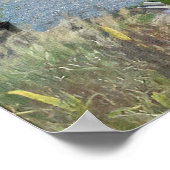 WIE EIN SEURAT-MALTER, der den Riverside Park NYC Poster (Ecke)